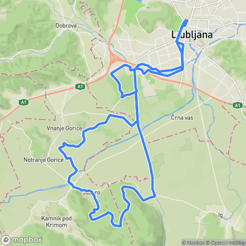Planica gravel — map
